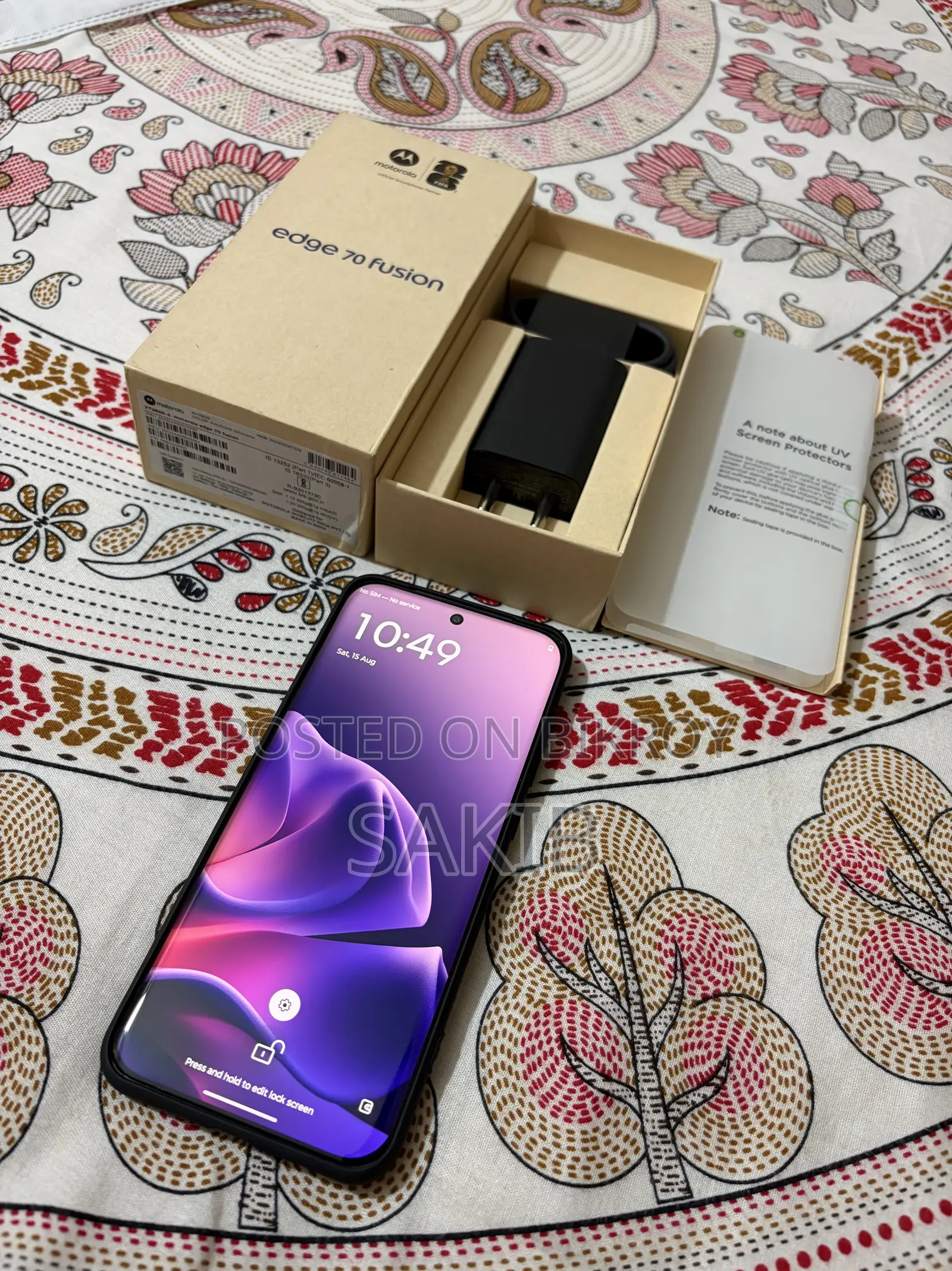New Motorola Edge 70 Fusion 128 GB Black