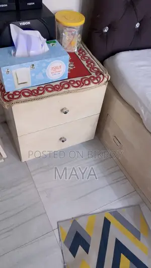 Box Bed 5/7 with 2 Side Tables (No Mattress)