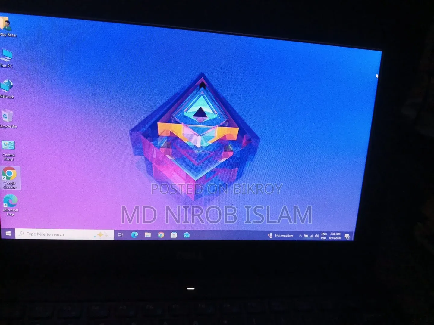 Laptop Dell 8GB SSD 128GB