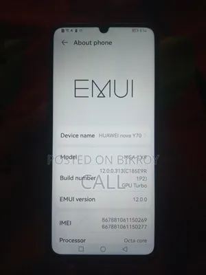 হুয়াওয়ে নোভা ওয়াই৭০ ৬৪ জিবি নীল