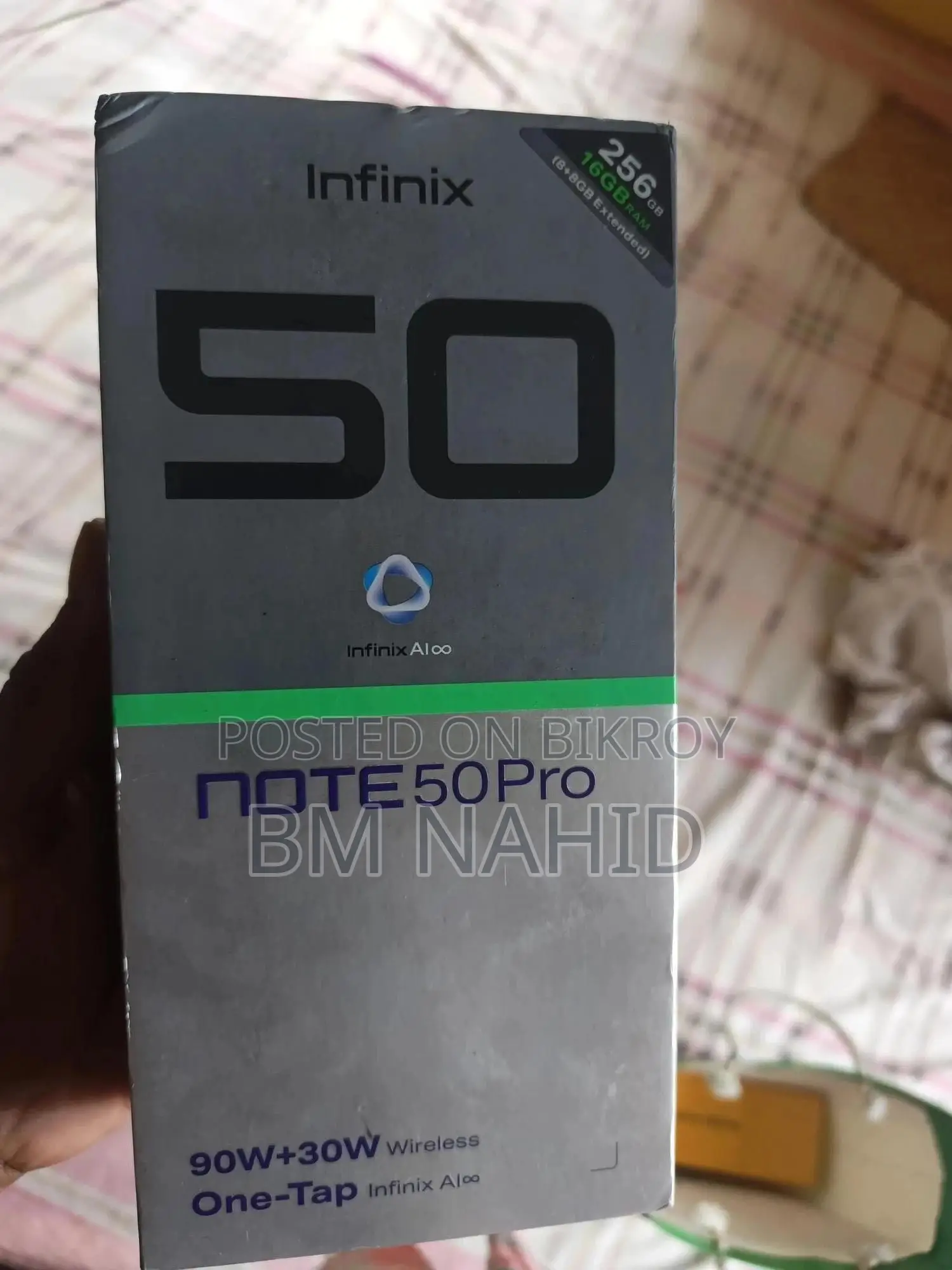 ইনফিনিক্স নোট ৫০ প্রো ২৫৬ জিবি সিলভার