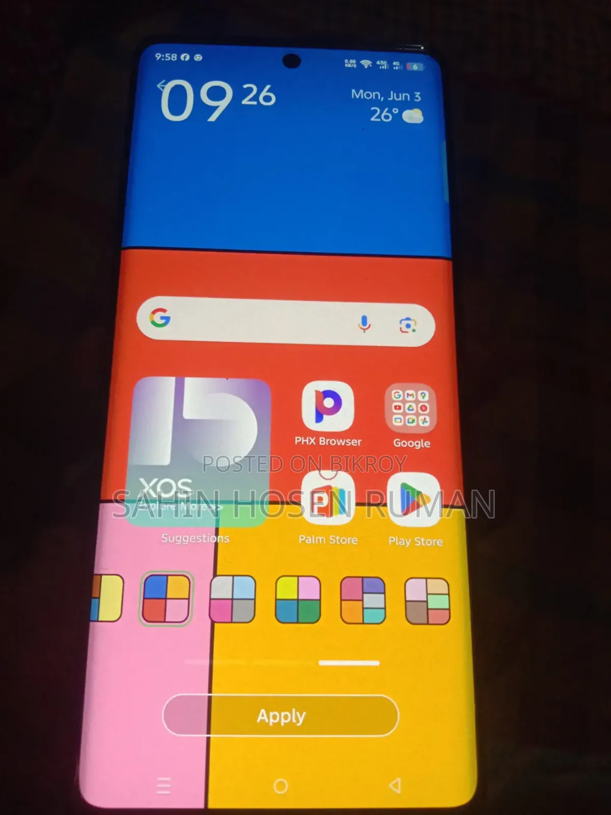 ইনফিনিক্স হট ৫০ প্রো প্লাস ৪জি ২৫৬ জিবি ব্লু