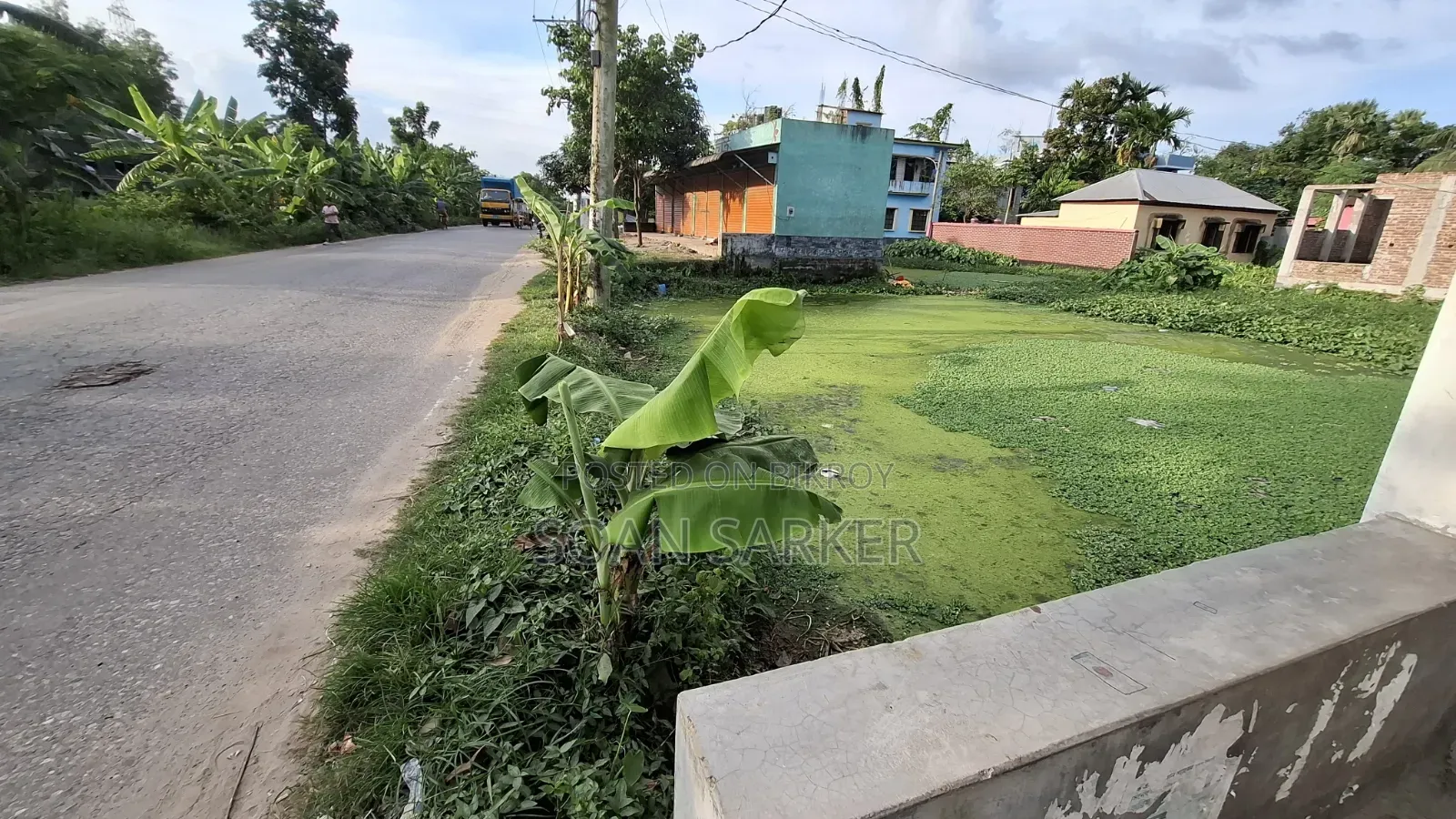 5 katha land beside the road near Dhaka