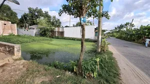5 katha land beside the road near Dhaka