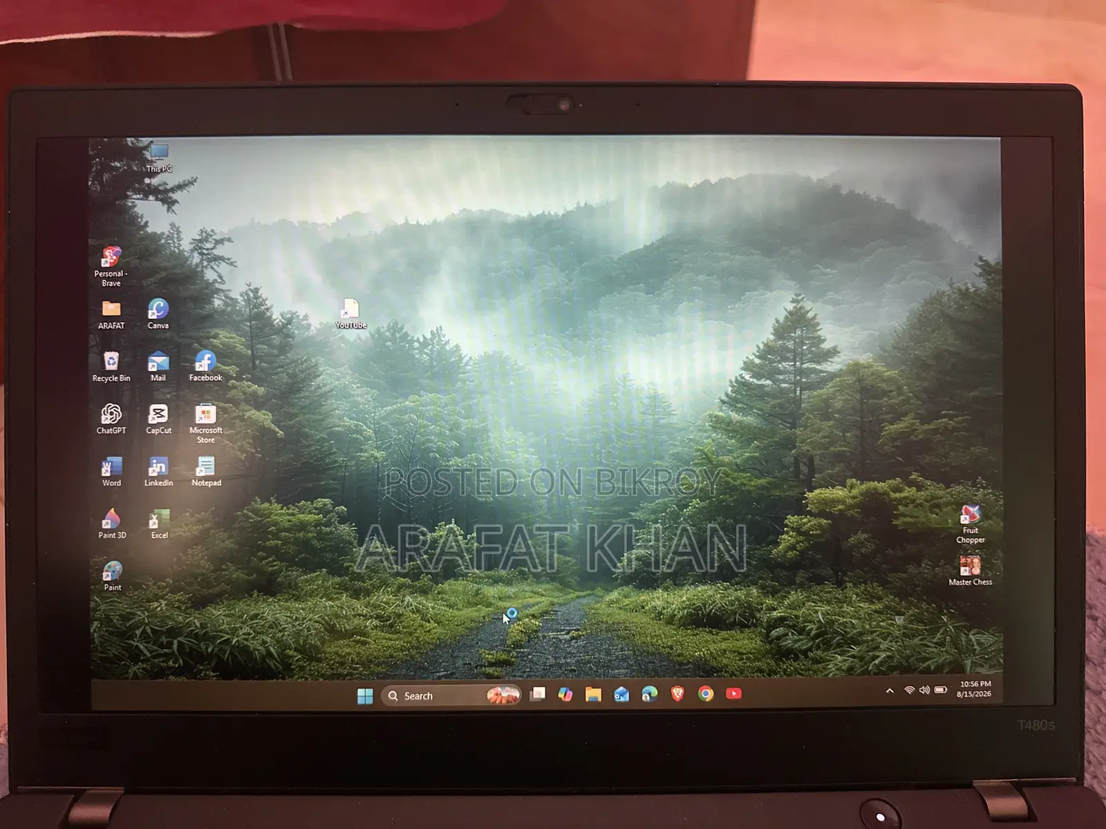 Laptop Lenovo ThinkPad T490s 16GB Intel Core i7 SSD 256GB
