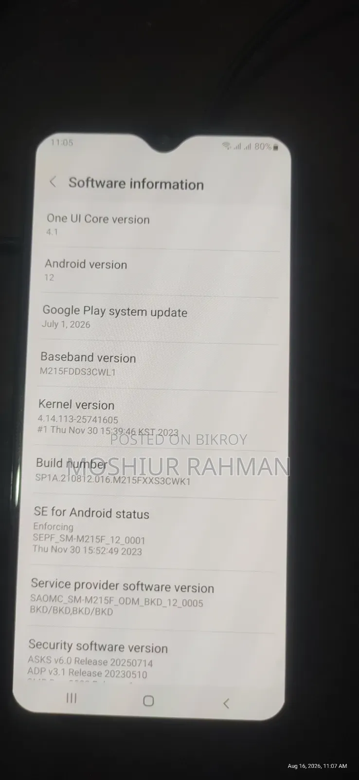 Samsung Galaxy M21 128 GB Blue
