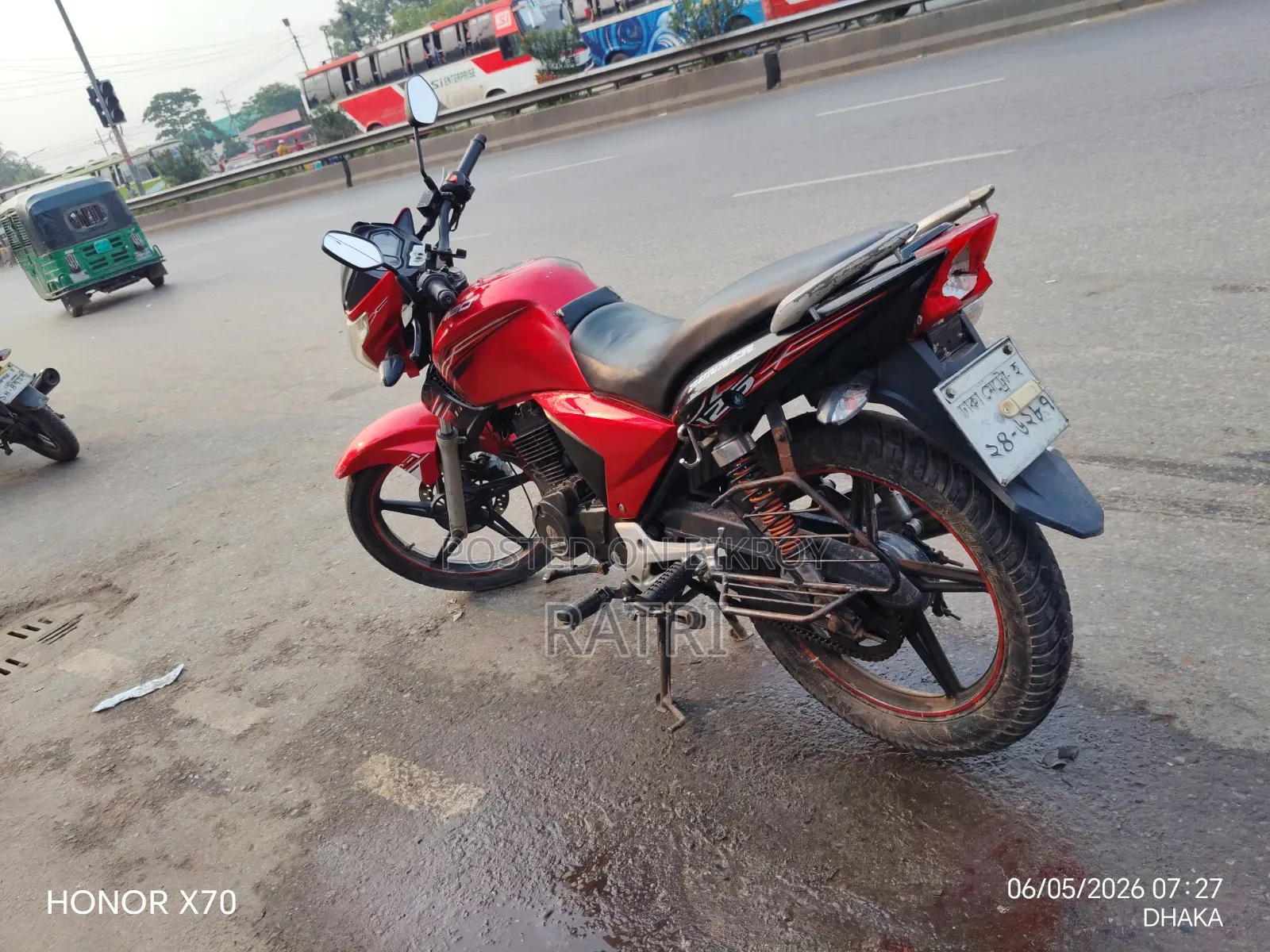 রানার টার্বো ১২৫ ২০১৭ লাল