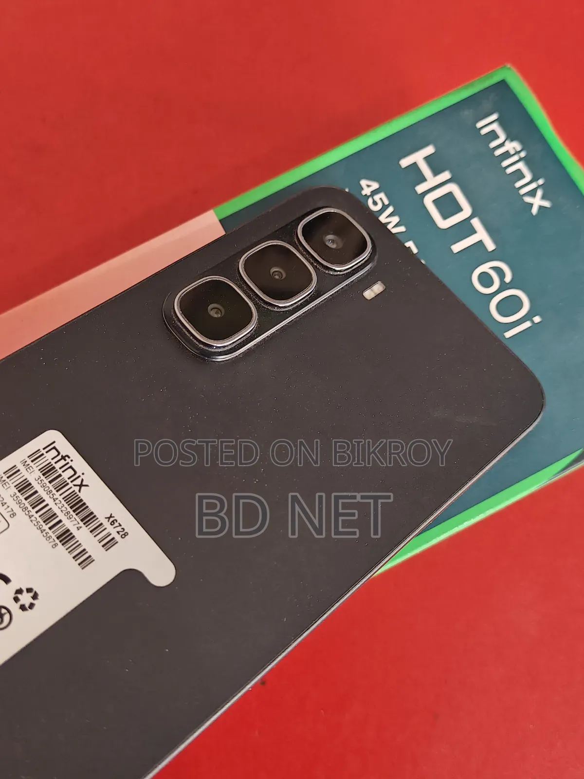 ইনফিনিক্স হট ৬০আই ১২৮ জিবি কালো