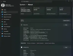 Desktop Computer MSI Model 8GB AMD Ryzen 7 SSD 256GB