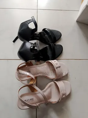 Black Heels 1 Time Use. White Heels 3/4 Time Used. Size 38
