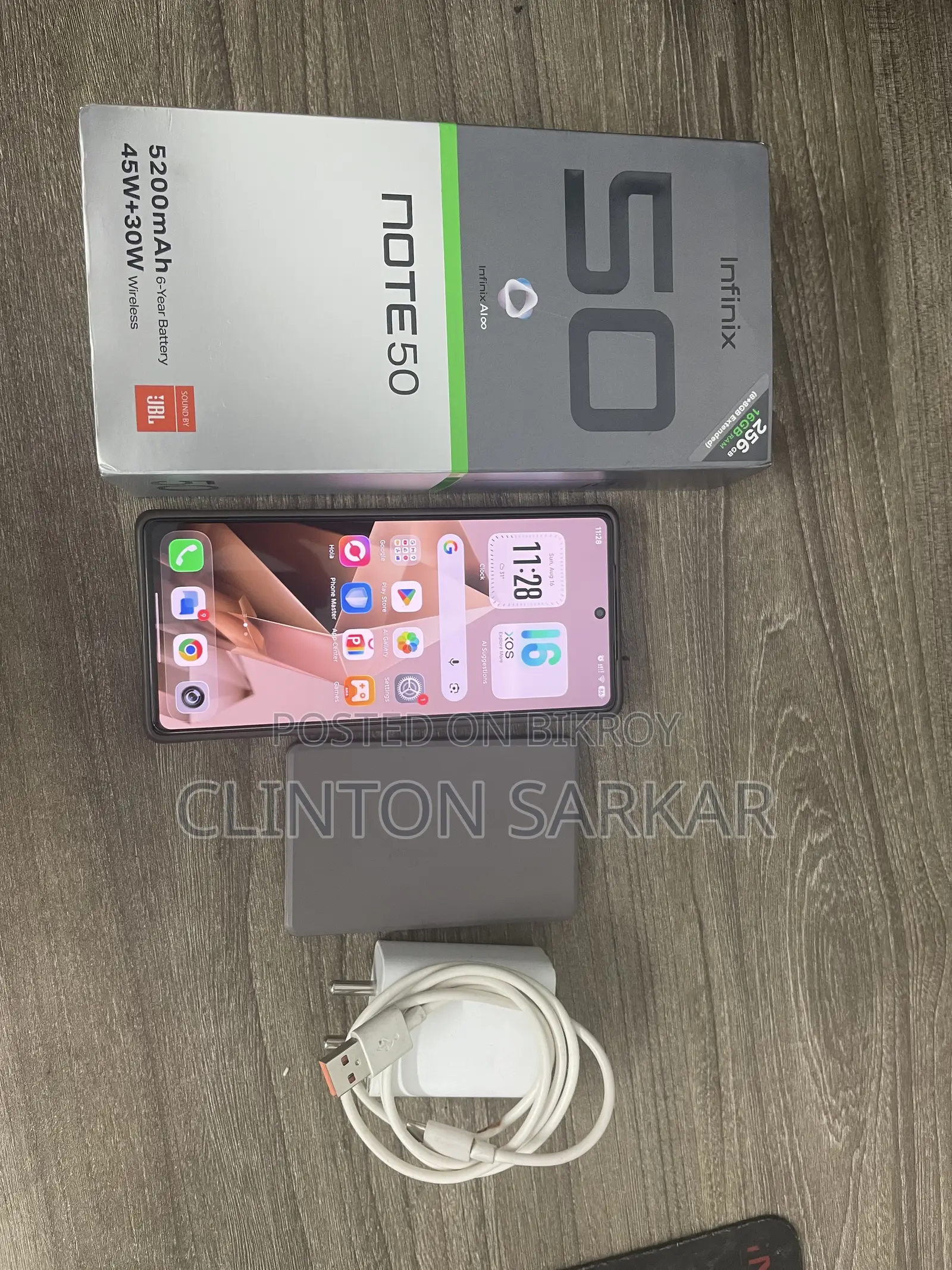 Infinix Note 50 4G 256 GB Gray
