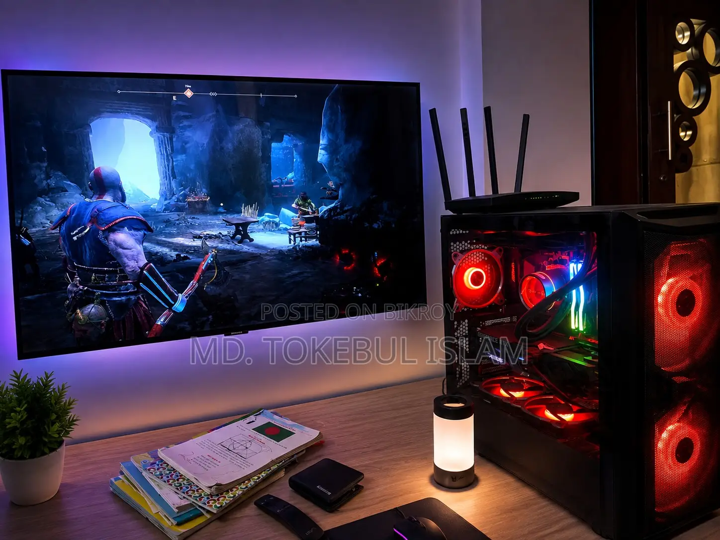 Desktop Computer ASUS 16GB RAM AMD Ryzen 7 2TB HDD and SSD