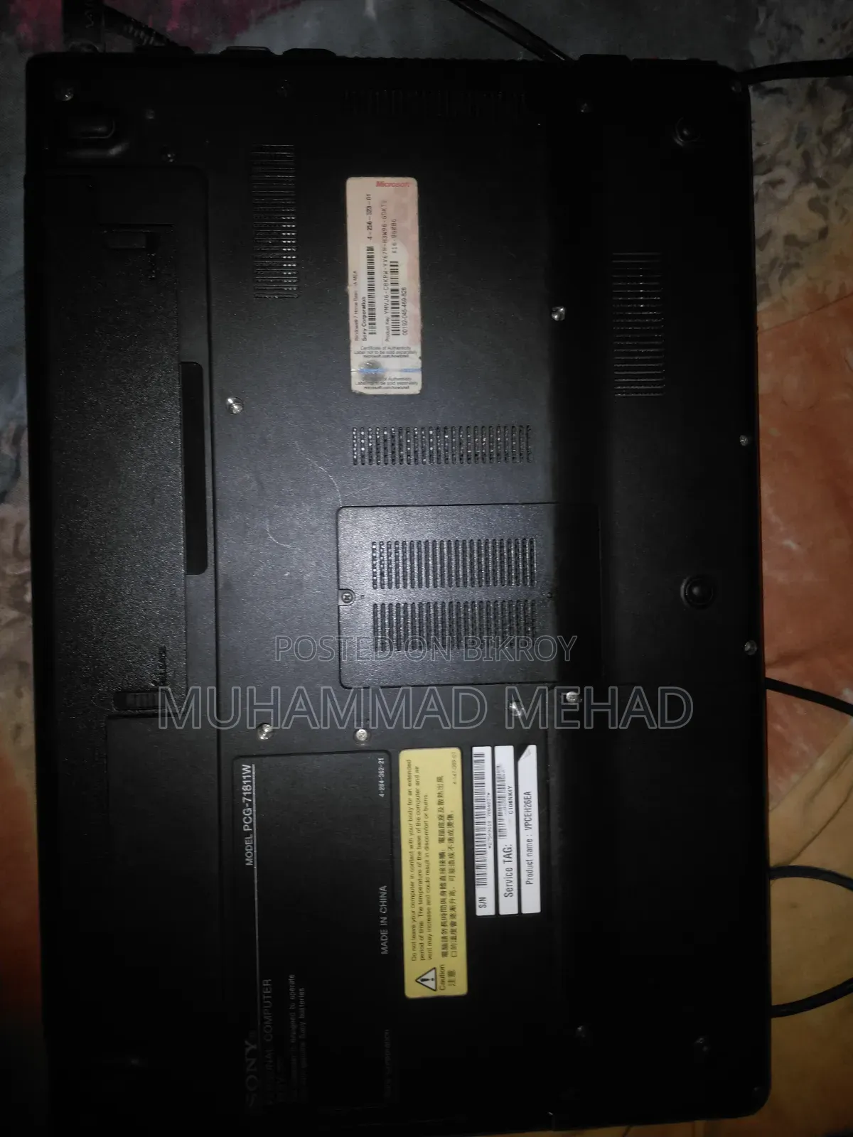 Laptop Sony Vaio 15e F15218sn 4GB Intel Core I3 HDD 500GB