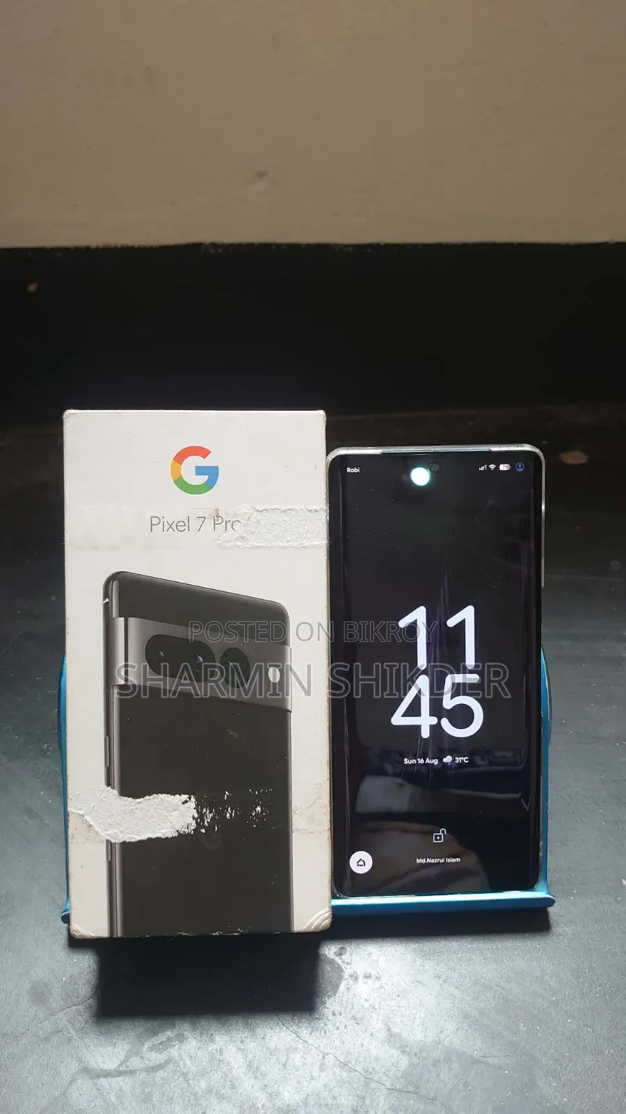 গুগল পিক্সেল ৭ প্রো ১২৮ জিবি ধূসর