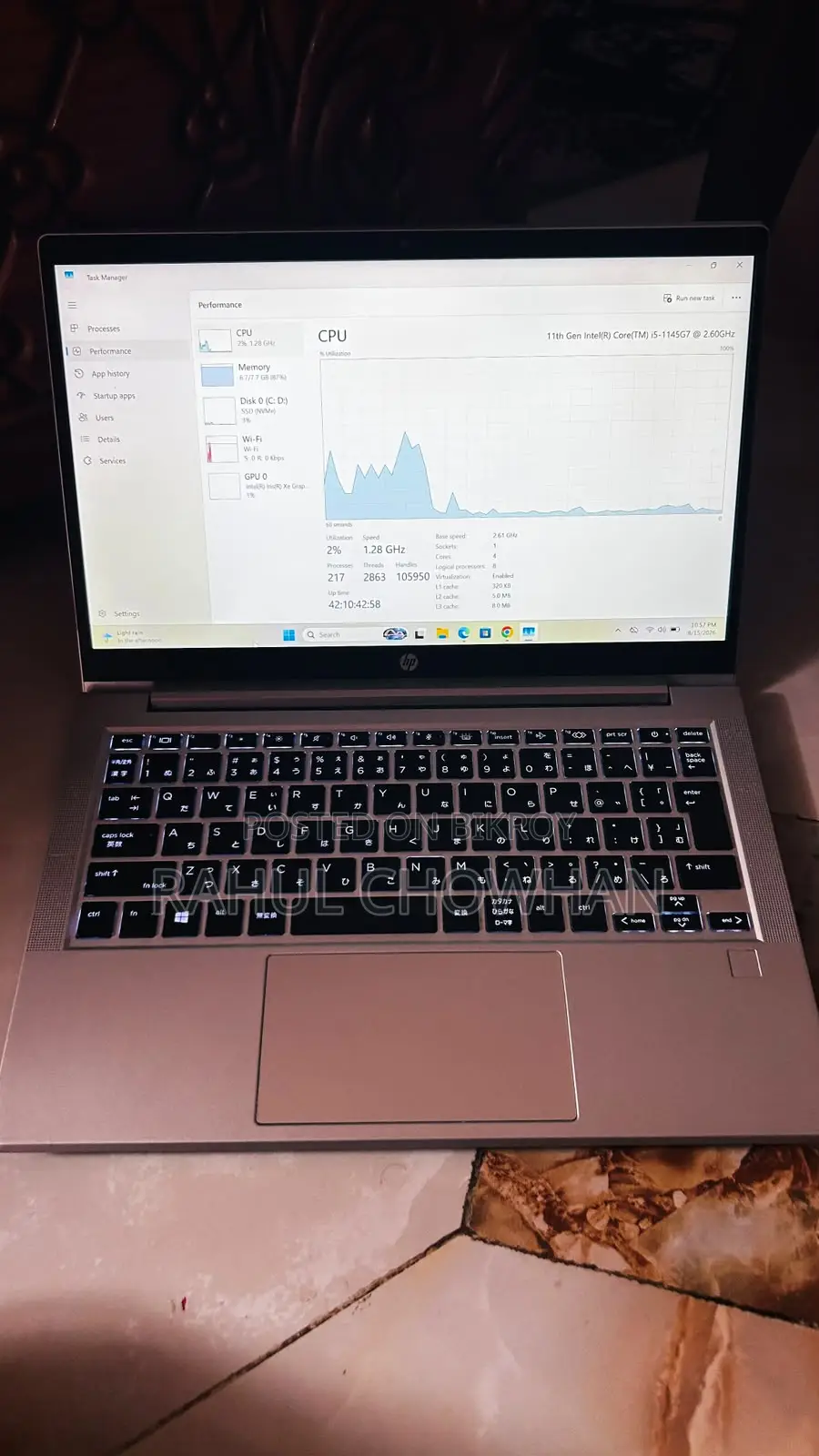 Laptop HP 630 8GB Intel Core I5 SSD 256GB