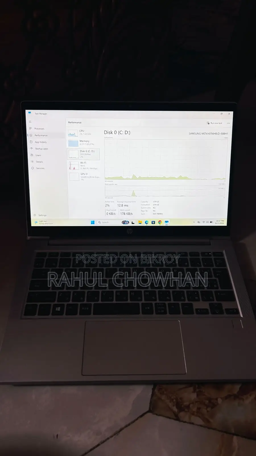 Laptop HP 630 8GB Intel Core I5 SSD 256GB
