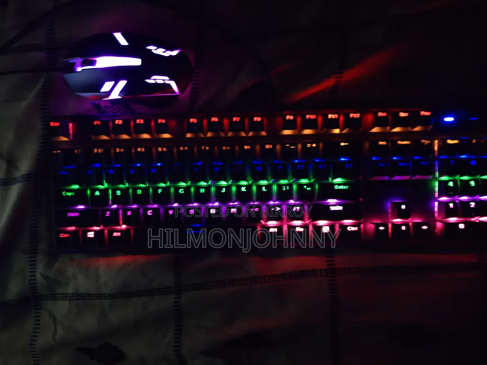 Rapoo Backlit RGB Mechanical Gaming Keyboard and RGB Gaming Mouse
