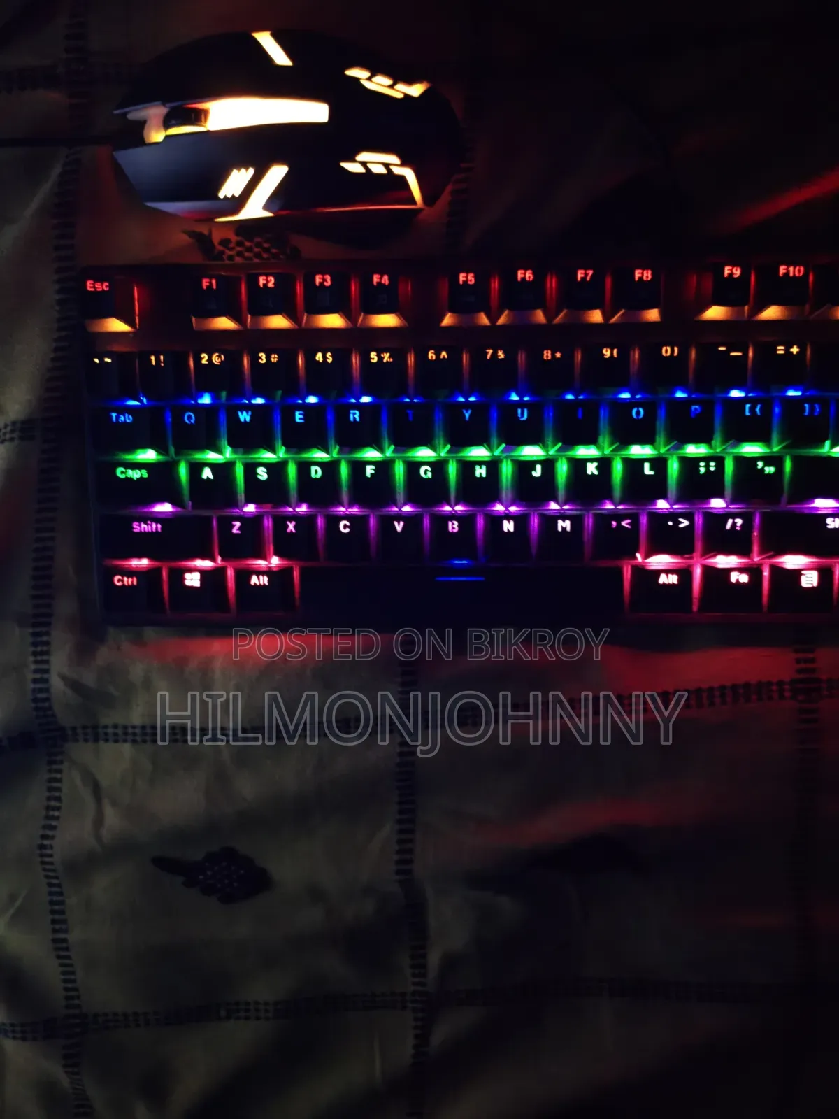 Rapoo Backlit RGB Mechanical Gaming Keyboard and RGB Gaming Mouse