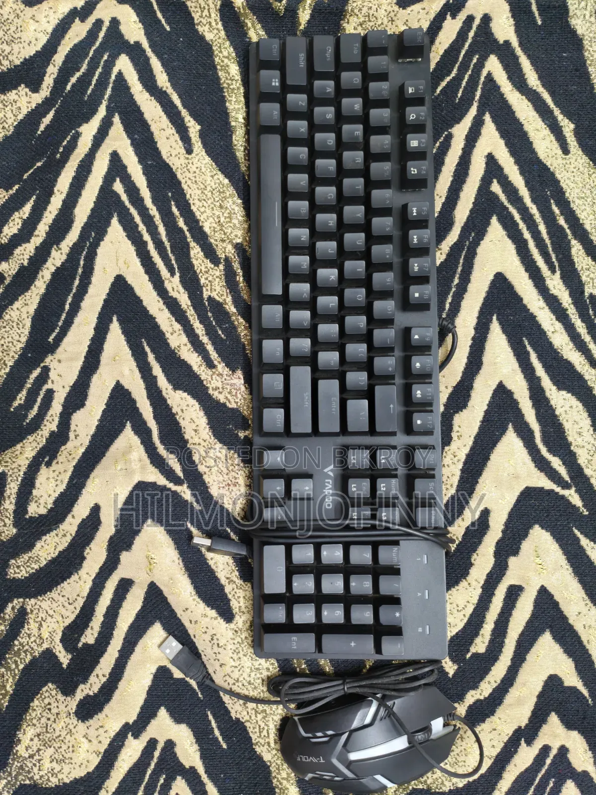 Rapoo Backlit RGB Mechanical Gaming Keyboard and RGB Gaming Mouse