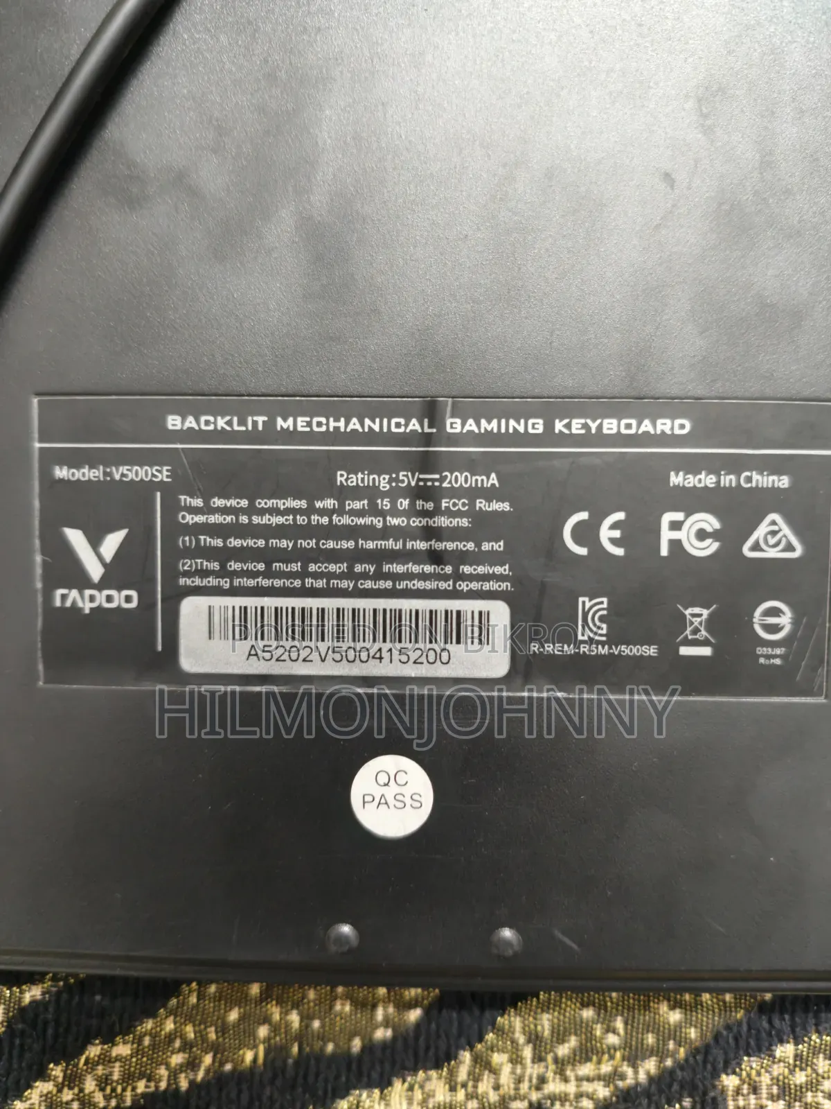 Rapoo Backlit RGB Mechanical Gaming Keyboard and RGB Gaming Mouse