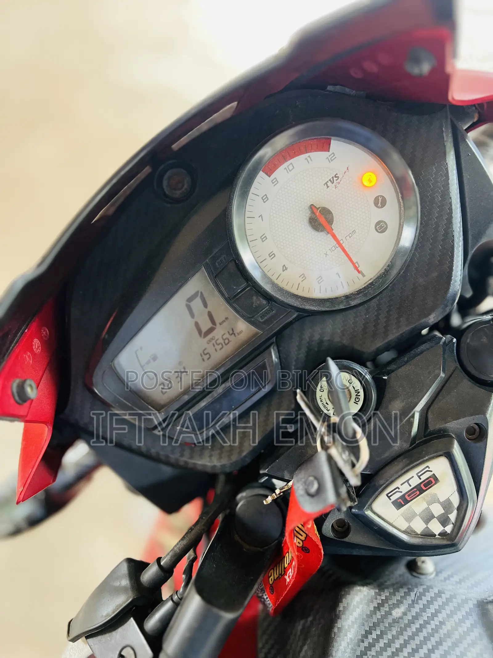 TVS Apache RTR 160 2V 2018 Red
