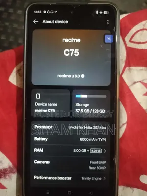 Realme C75 128 GB Black