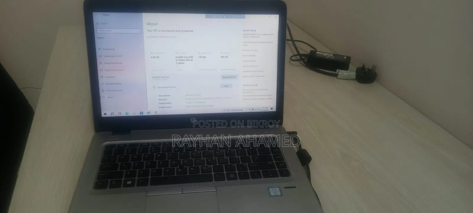 Laptop HP EliteBook 840 G3 4GB RAM Intel Core i5 128GB SSD