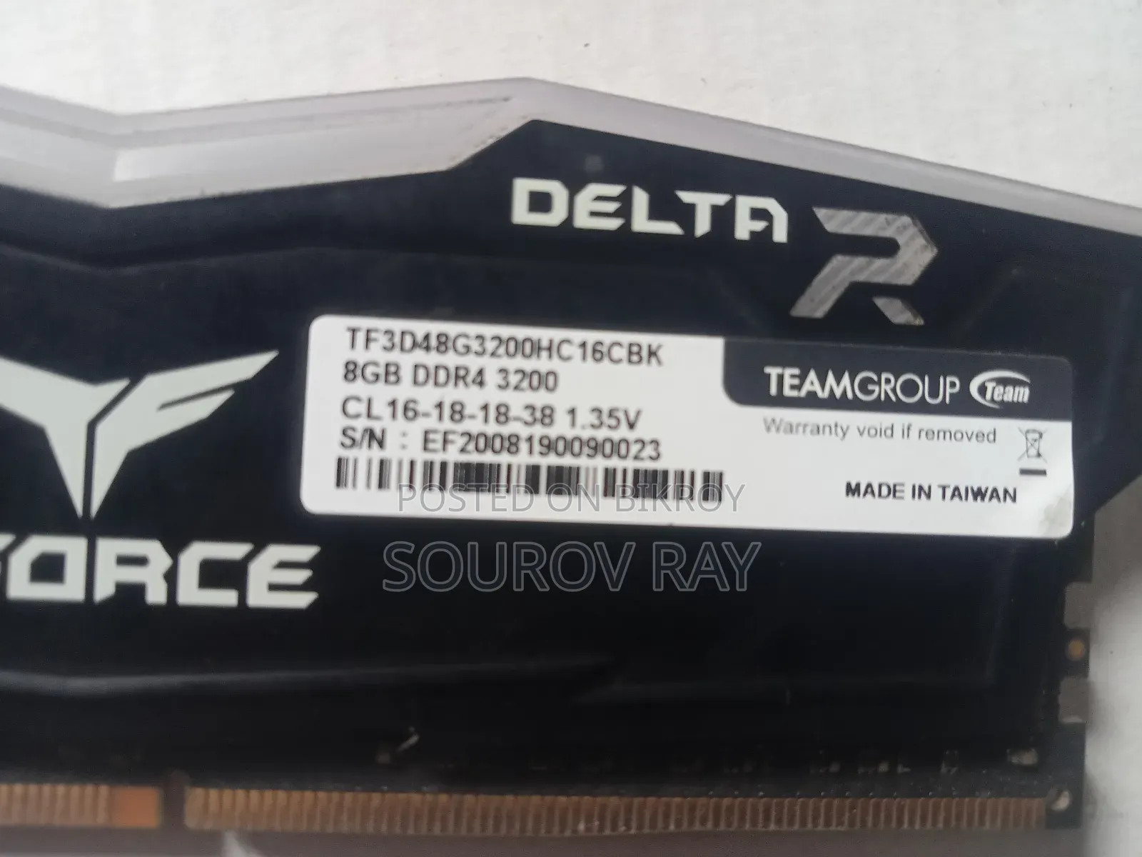Ram Sell - 8gb Ddr4 3200