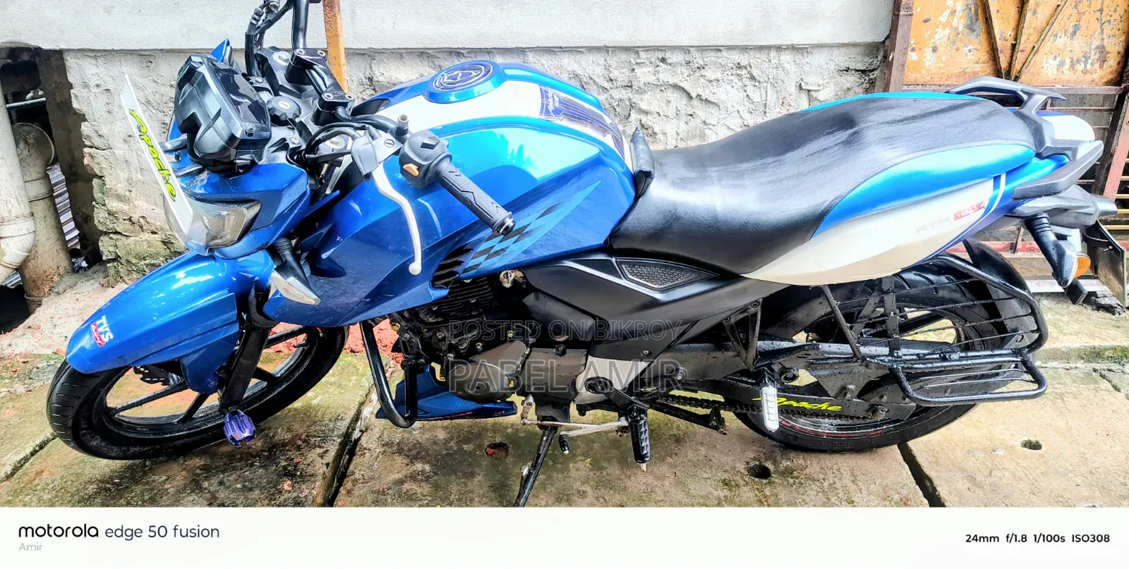 TVS Apache 160 4V 2020 Blue