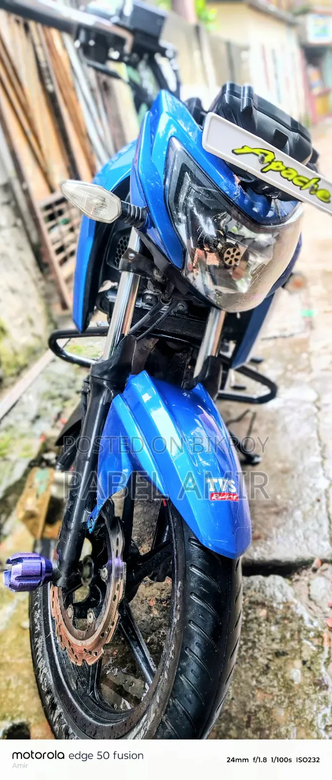 TVS Apache 160 4V 2020 Blue