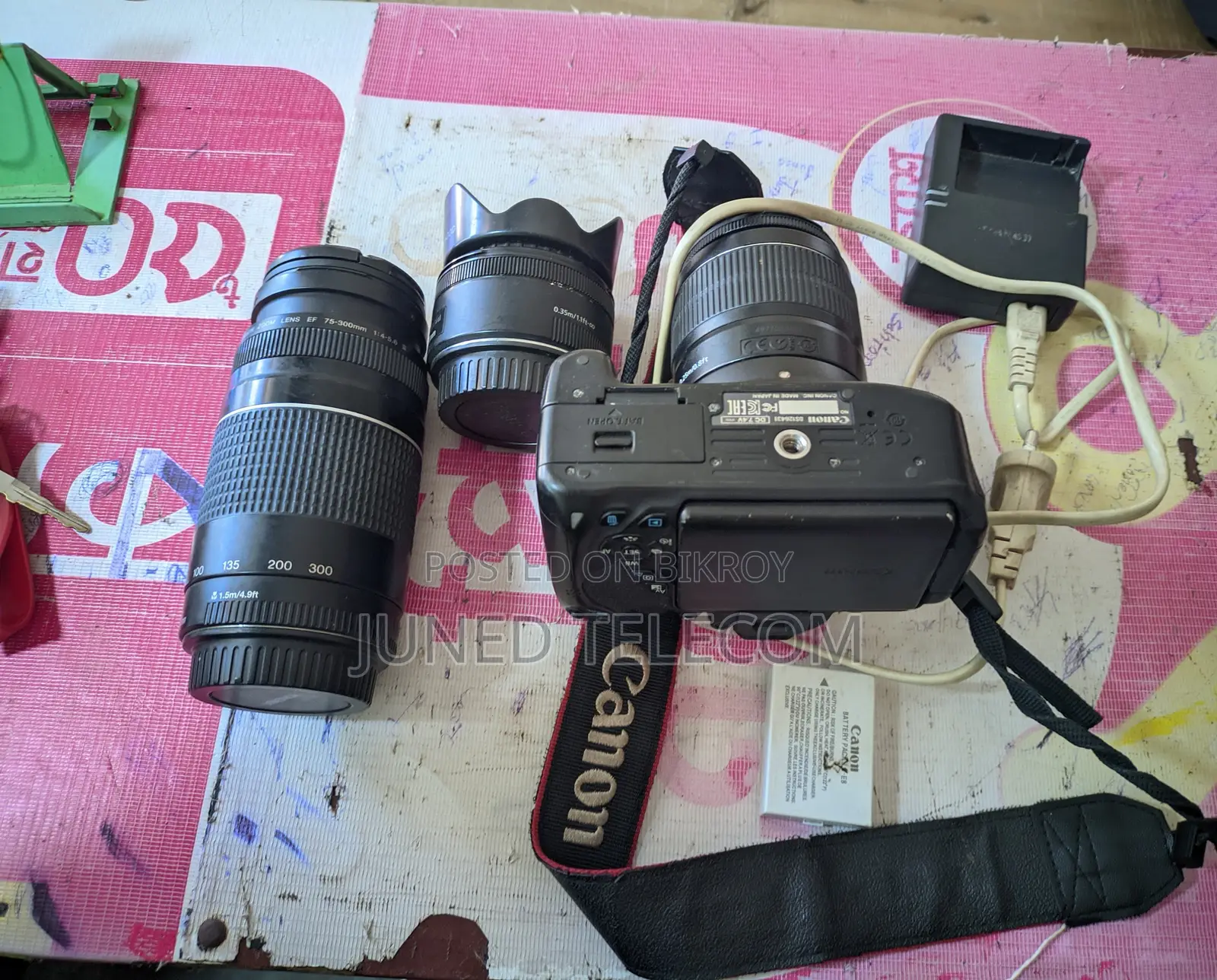 Cannon Eos 700D With Prime /Kitt/Zoom Lens,charger,bettery