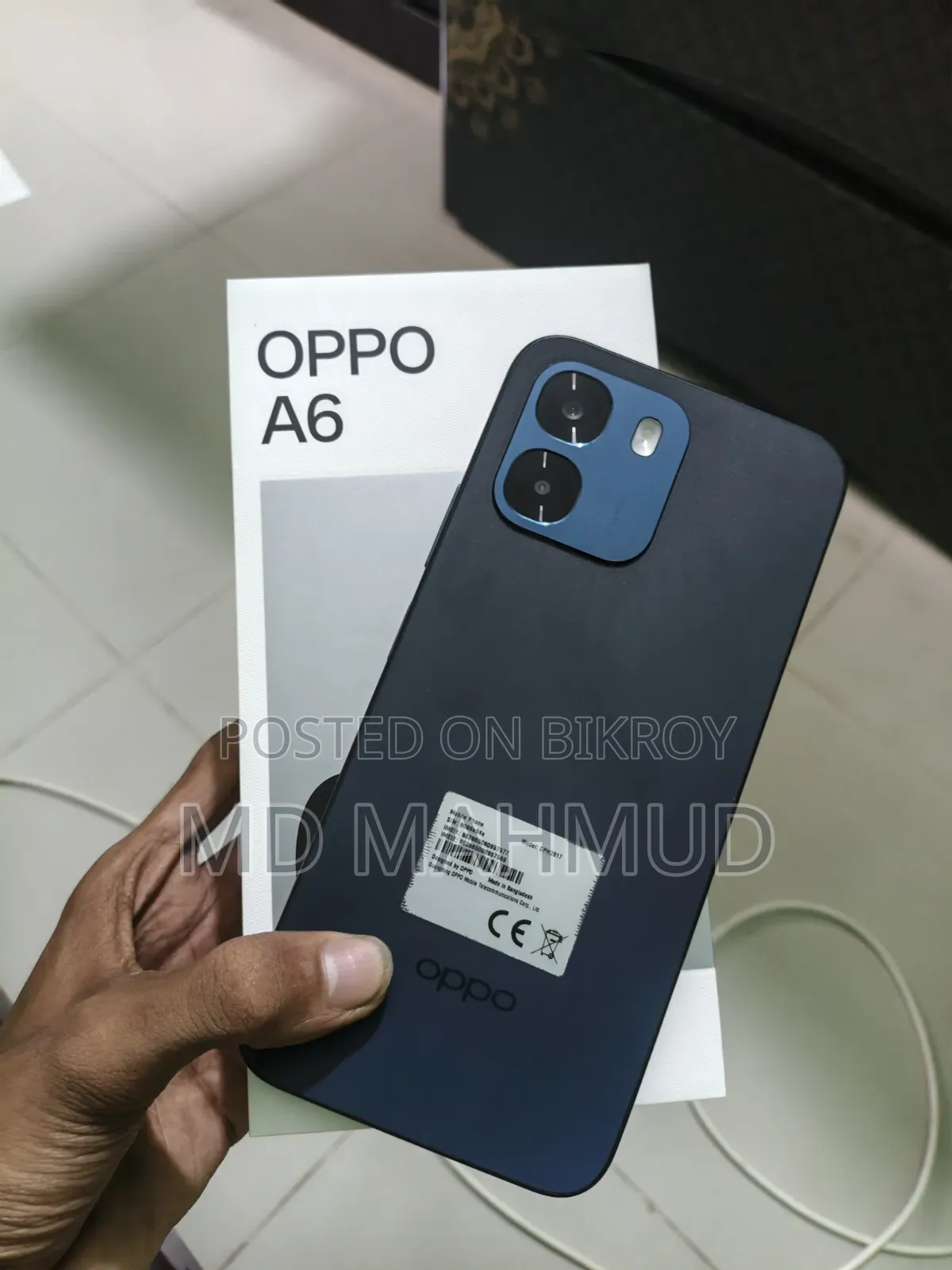 New Oppo A6 128 GB Blue