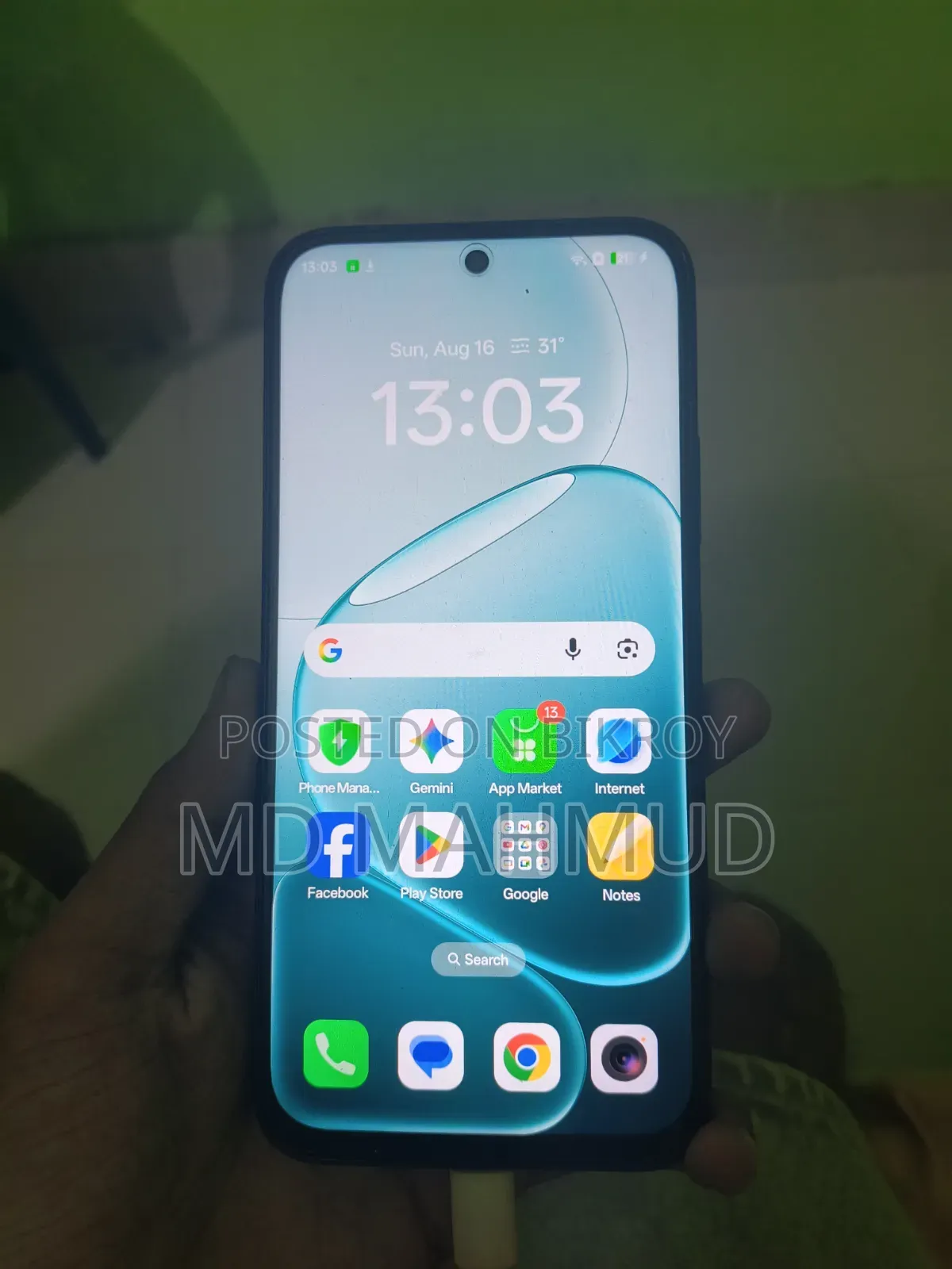 New Oppo A6 128 GB Blue