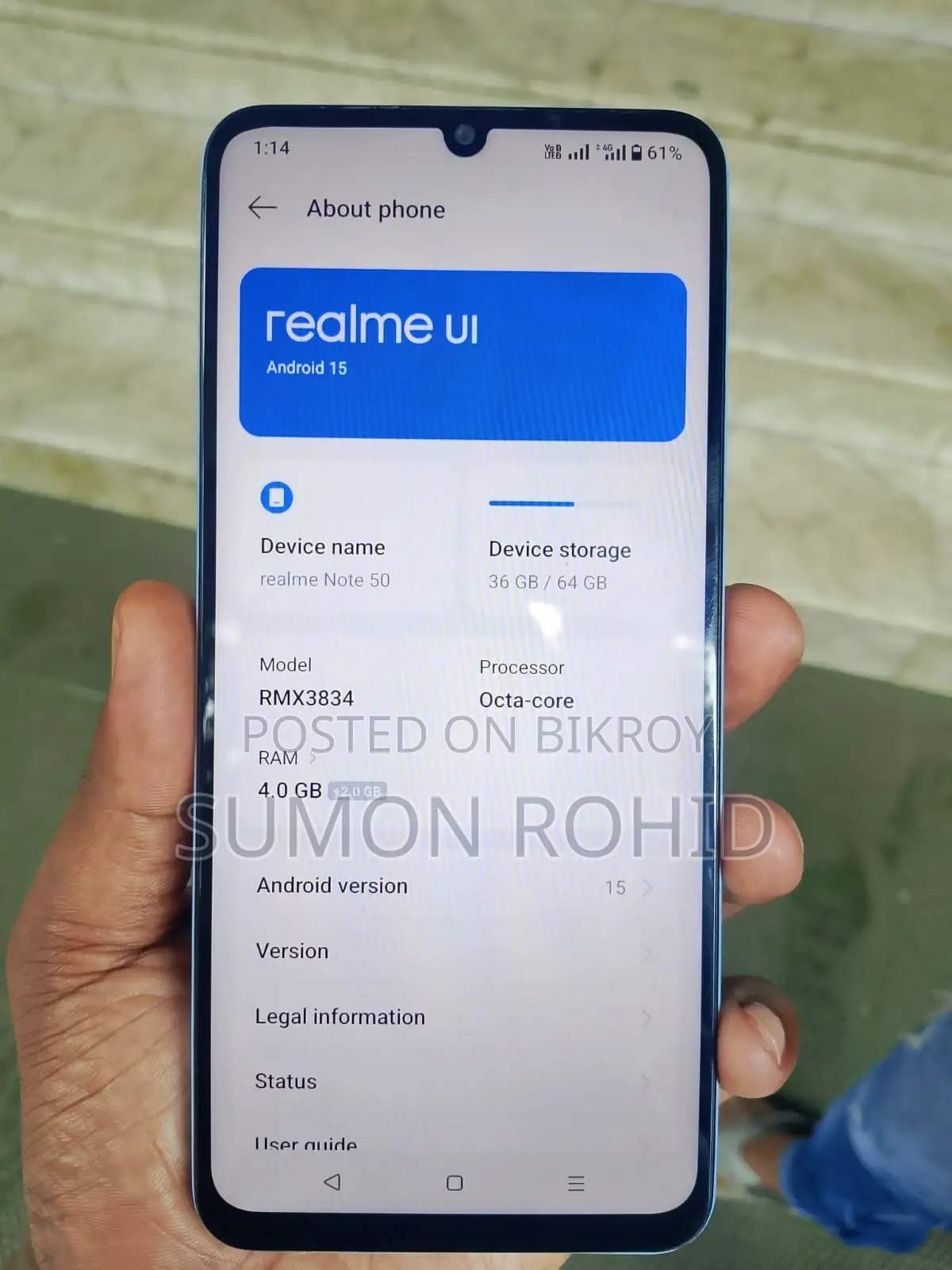 Realme Note 50 64 GB Blue