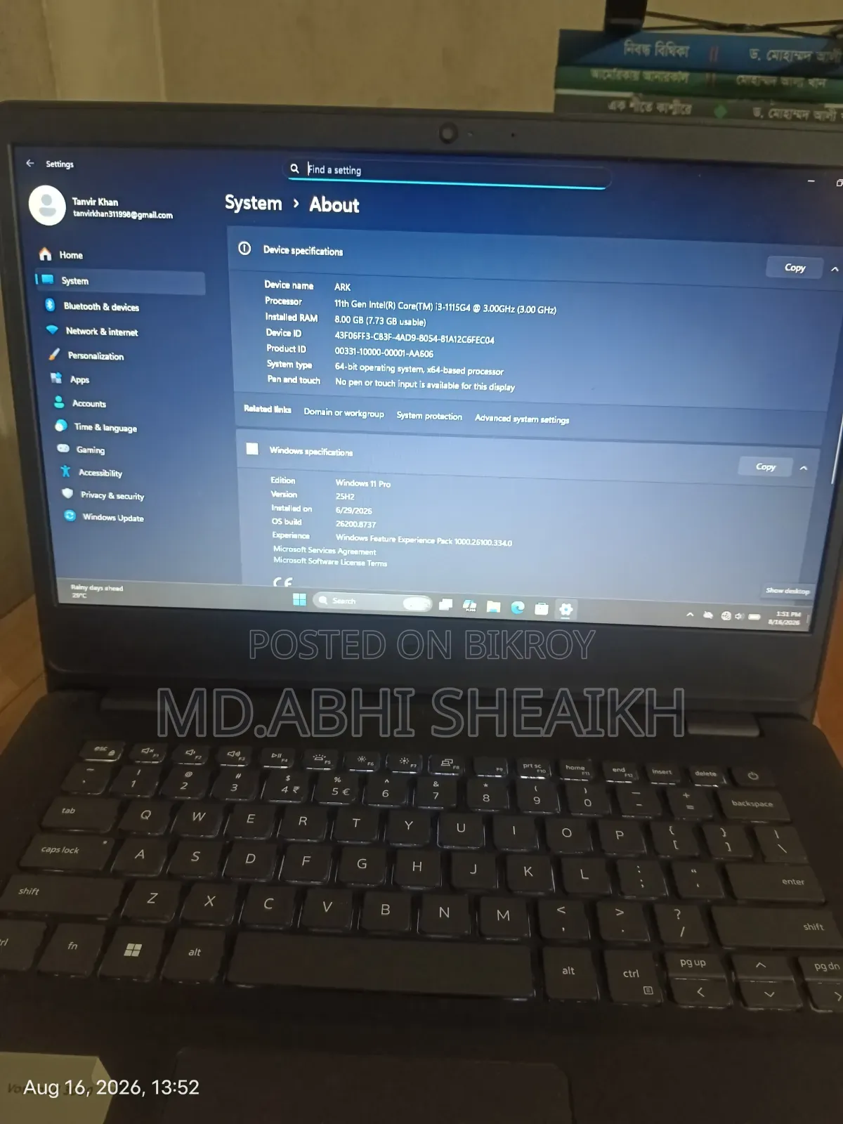 Laptop HP 15 8GB AMD Ryzen 5 HDD 500GB