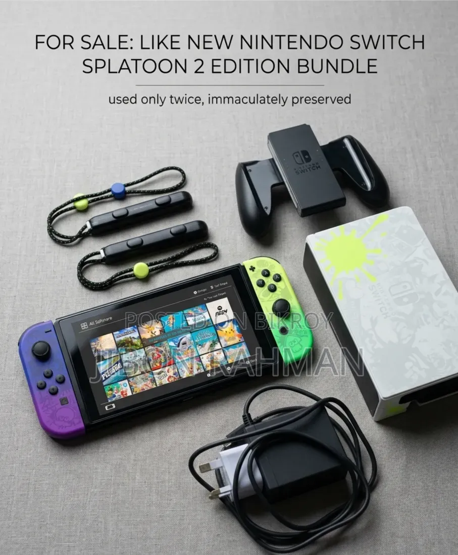 Nintendo Switch OLED (Splatoon Edition) – Like New