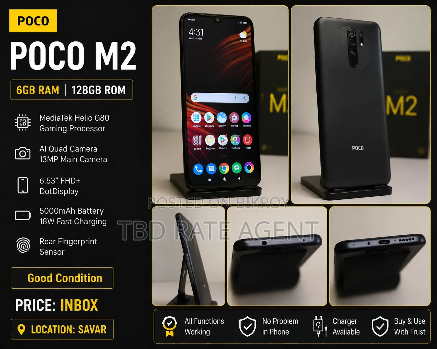Xiaomi Poco M2 128 GB Black