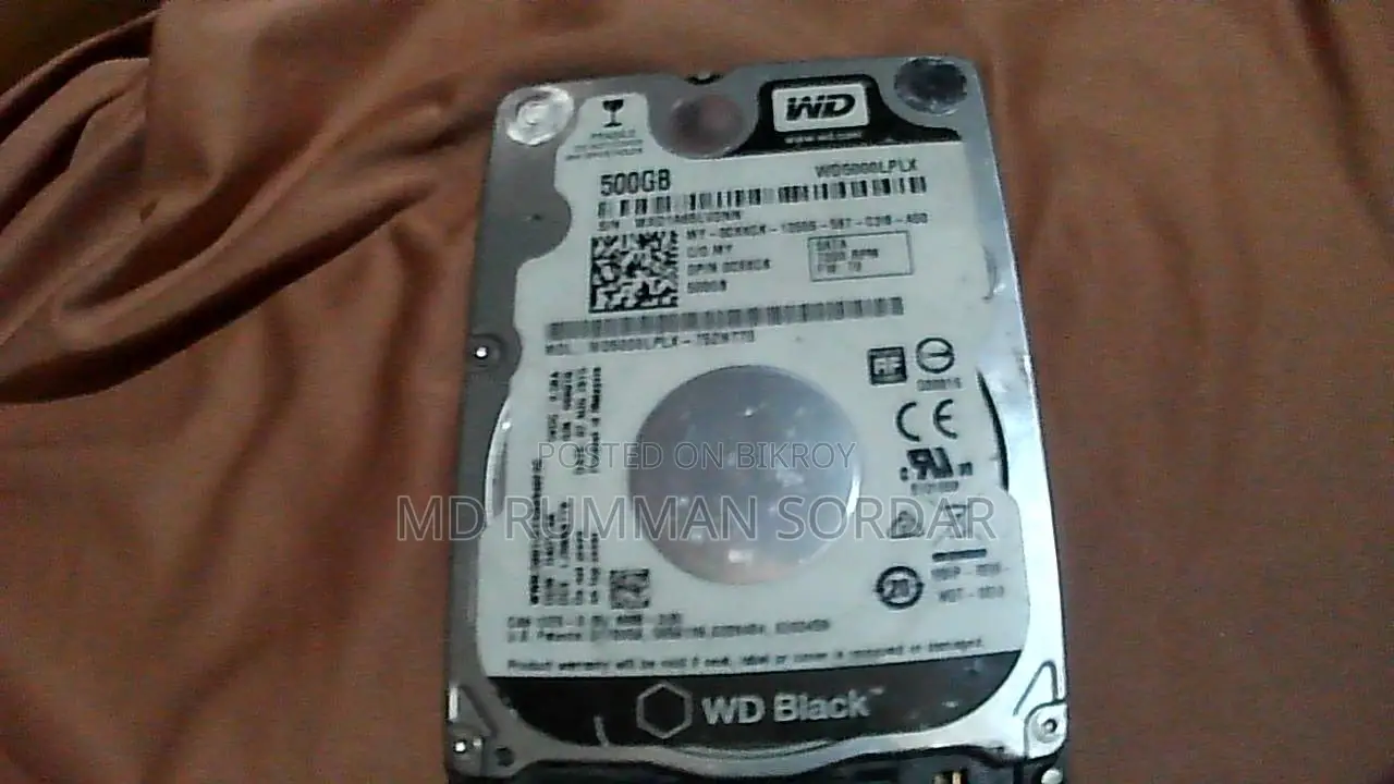 WD Blue 500GB 2.5" SATA HDD – Used, Good Condition