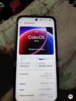 Oppo A6x 128 GB Gray