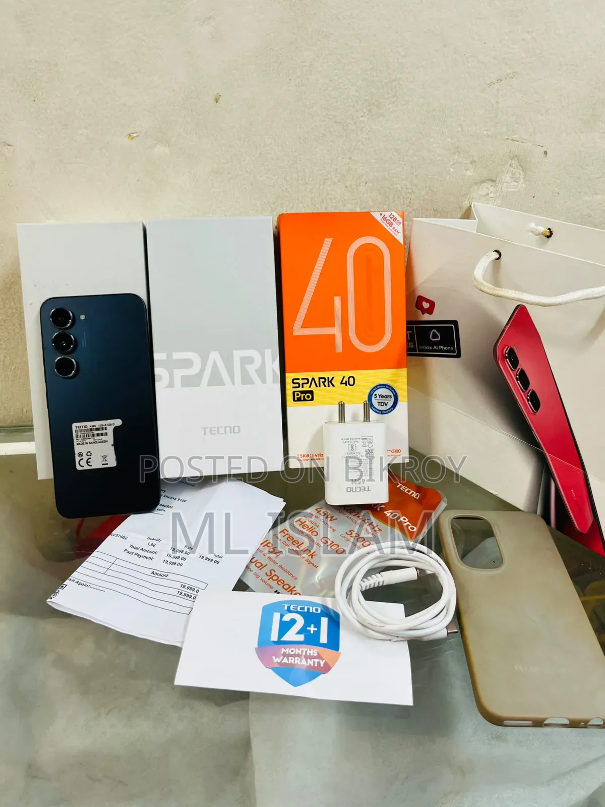 Tecno Spark 40 Pro 128 GB Gray