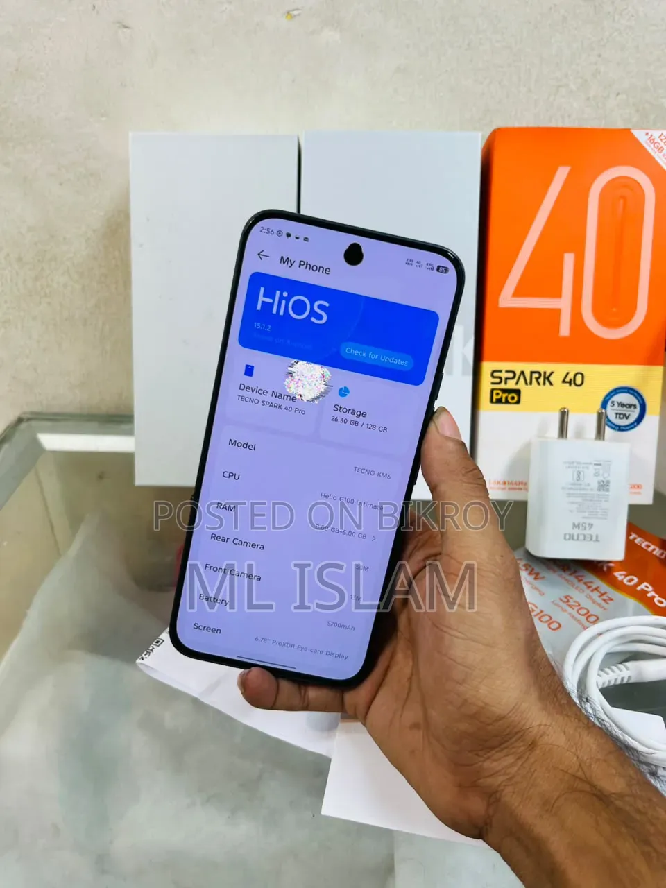 Tecno Spark 40 Pro 128 GB Gray
