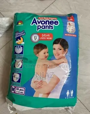 এভনি এম সাইজ ডায়াপার ৫৬পিস