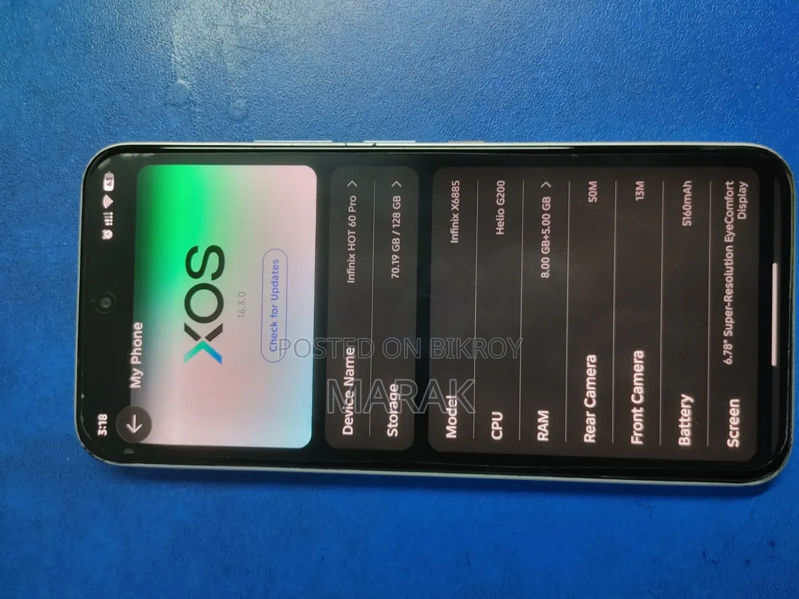 Infinix Hot 60 Pro 128 GB Silver