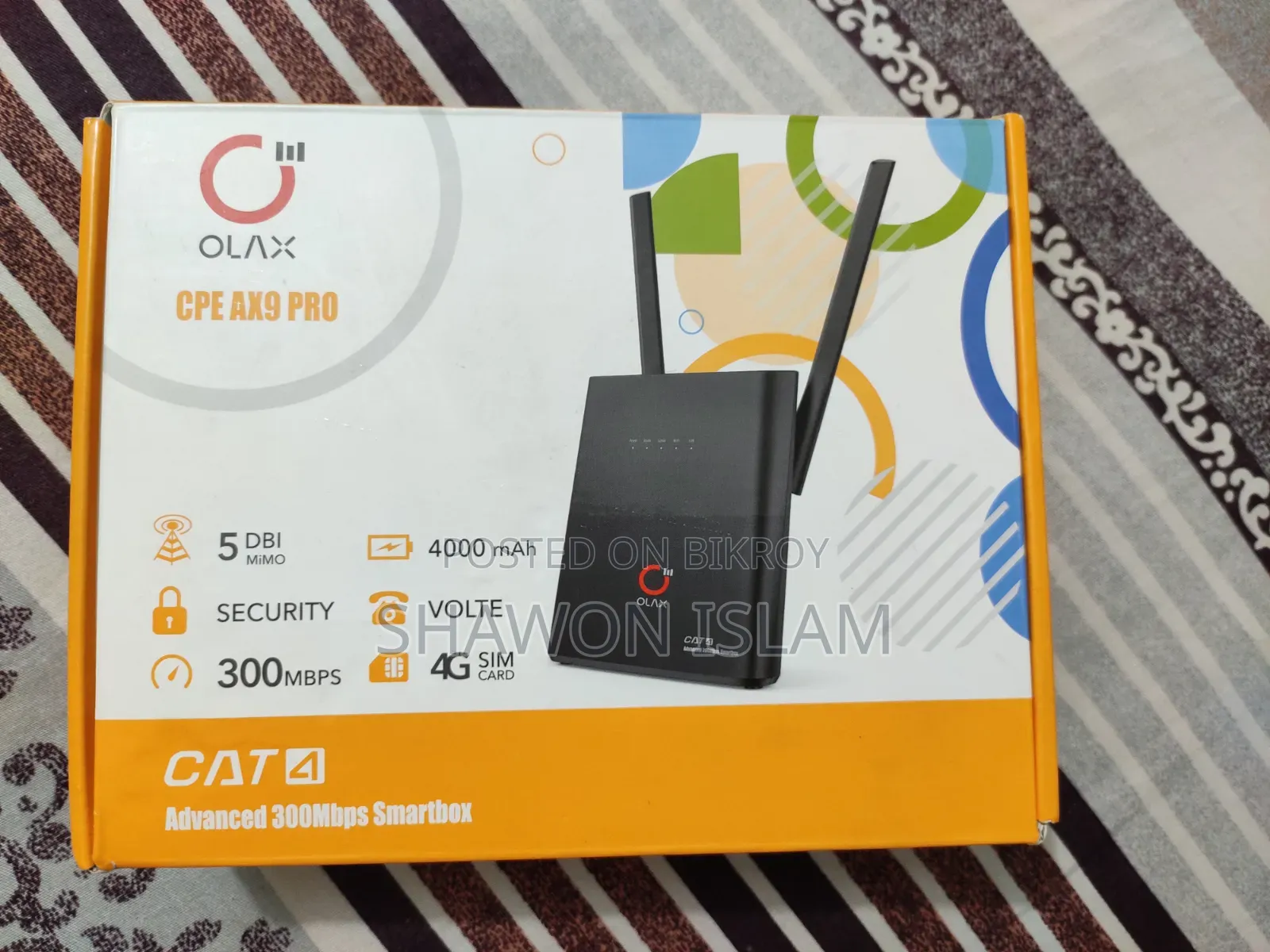 OLAX AX9 Pro 300Mbps 4G Wi-Fi Router