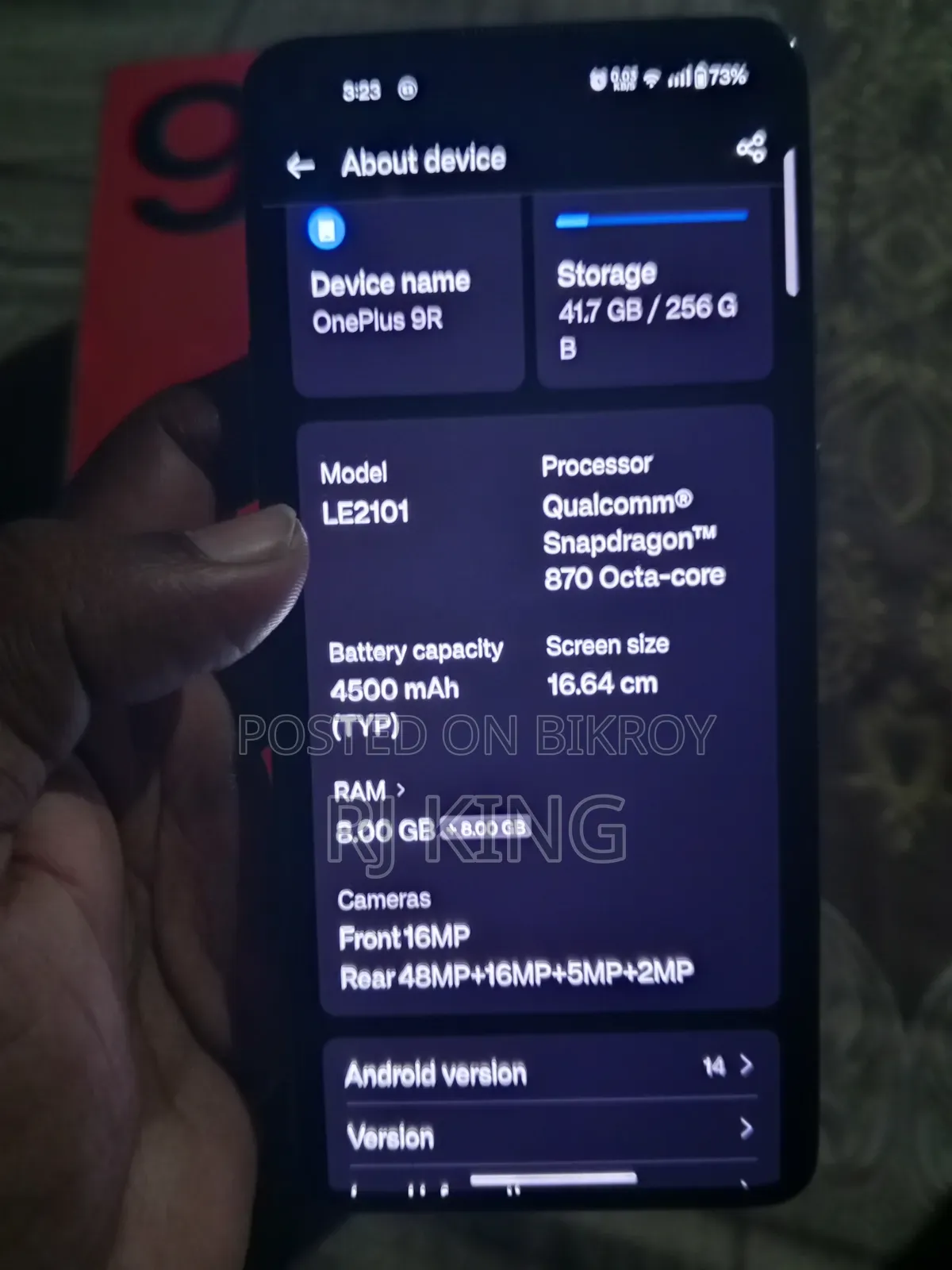 OnePlus 9R 256 GB Blue