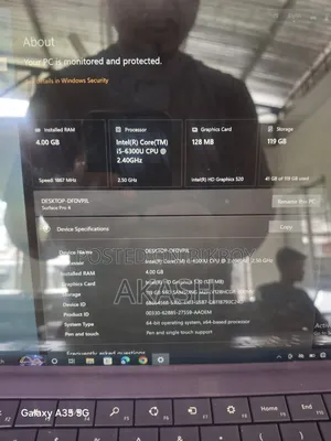 Laptop Microsoft Surface Laptop 4 4GB Intel Core i5 SSD 128GB