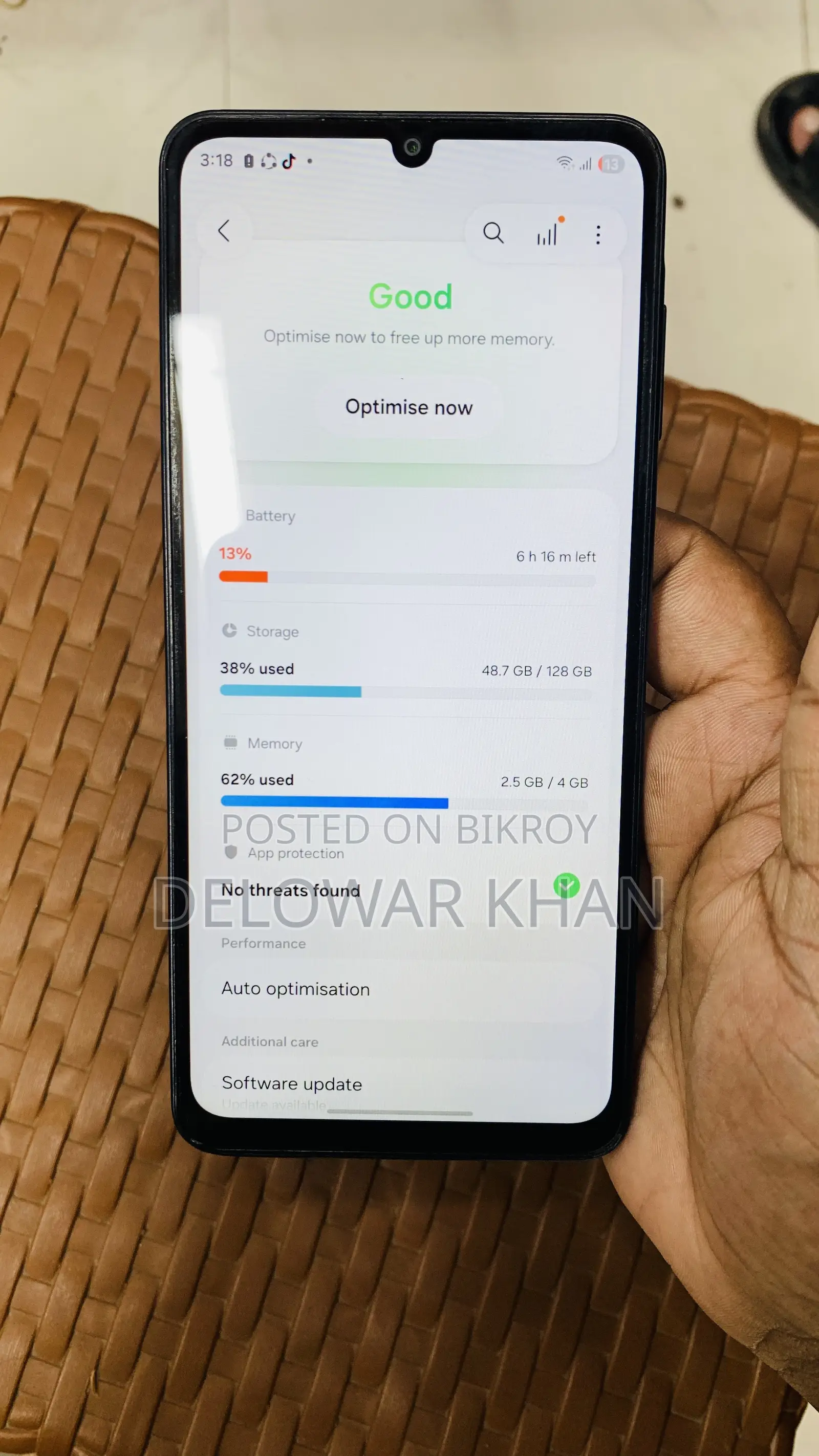 স্যামসাং গ্যালাক্সি এ০৭ ৫জি ১২৮ জিবি গ্রে