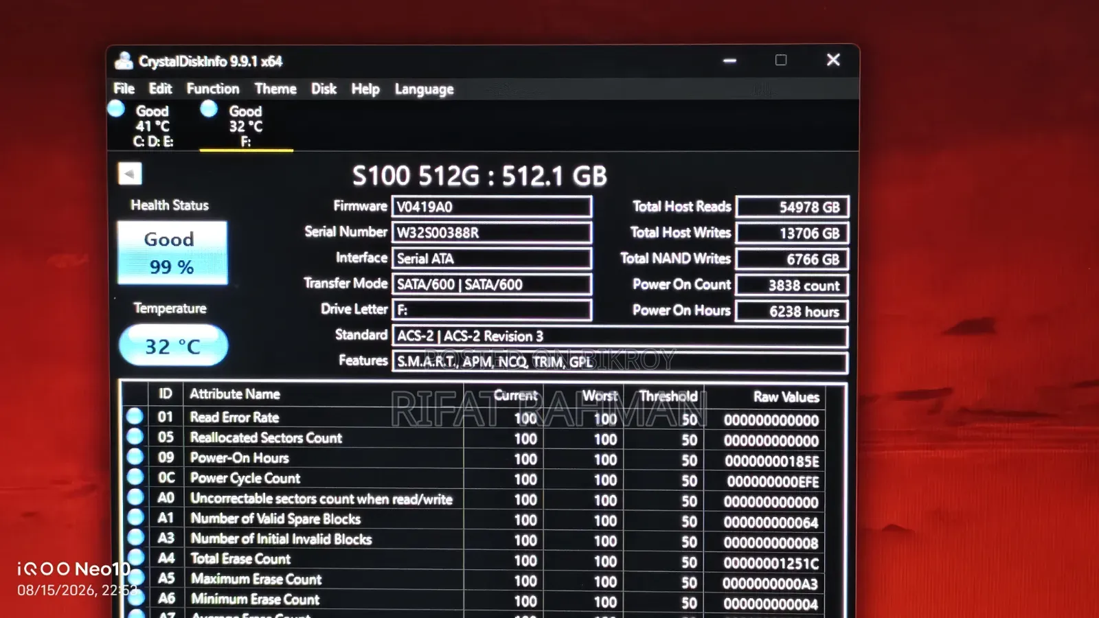 TRM S100 Sata SSD