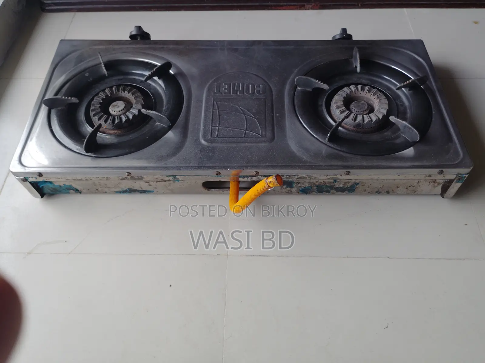 COMET Stainless Steel Double Burner Gas Stove NG