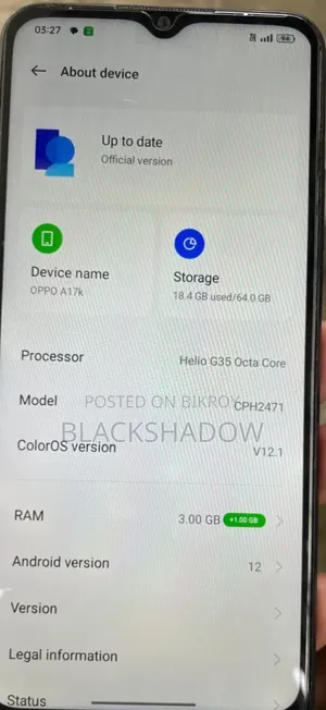 Oppo A17 64 GB Blue